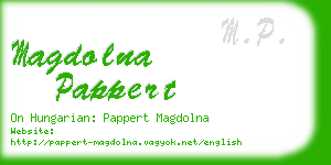 magdolna pappert business card